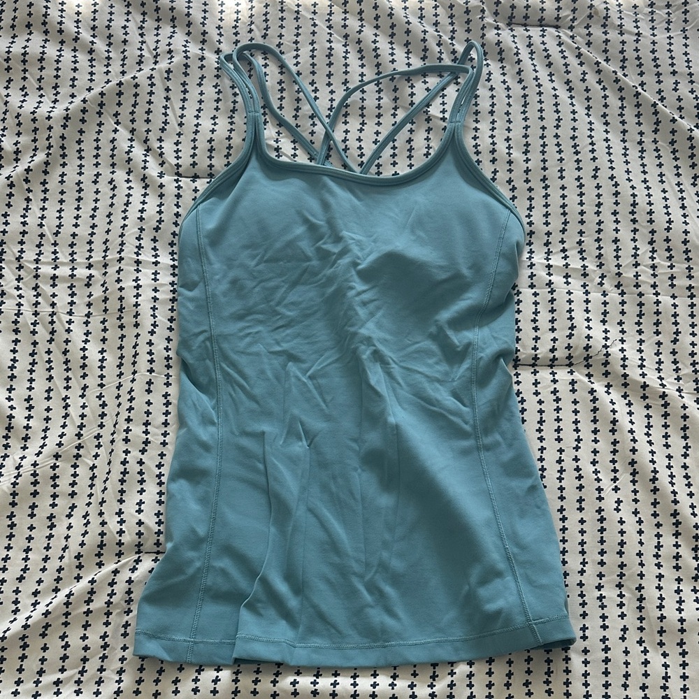 Lululemon Light Blue Strappy Tank Top